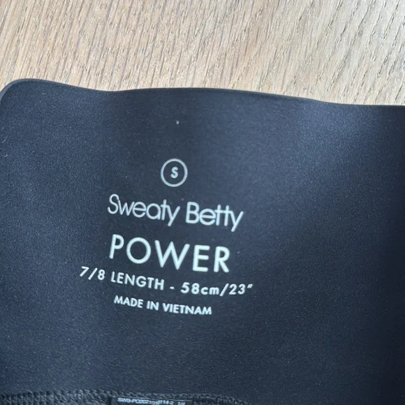 Sweaty Betty Power Black Women's High-Waisted Leggings Size Small - Picture 2 of 3